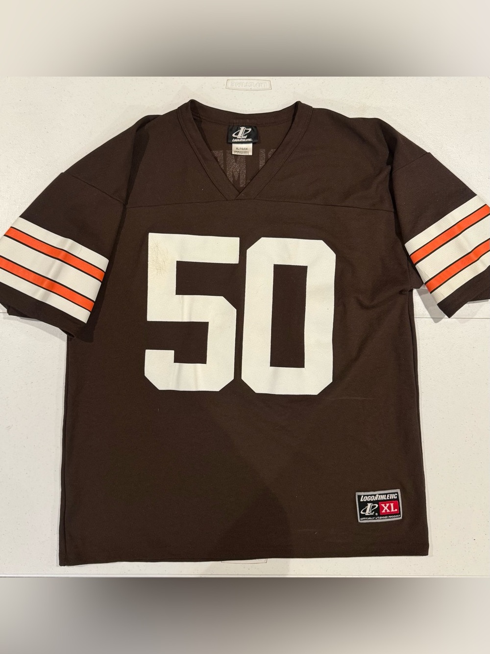 Vintage Logo Athletic Cleveland Browns Holmes #50 NFL Football jersey size XL
